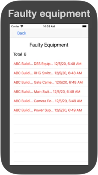 Screenshot di Equiplist
