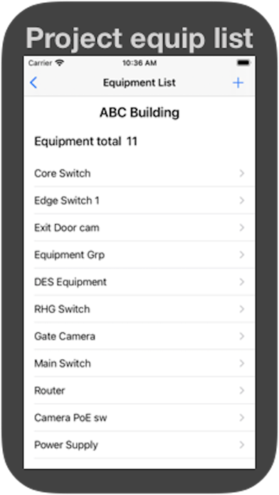 ภาพหน้าจอของ Equiplist