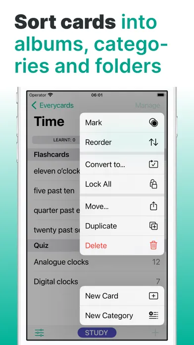 Screenshot di Everycards Flashcards Quizzes