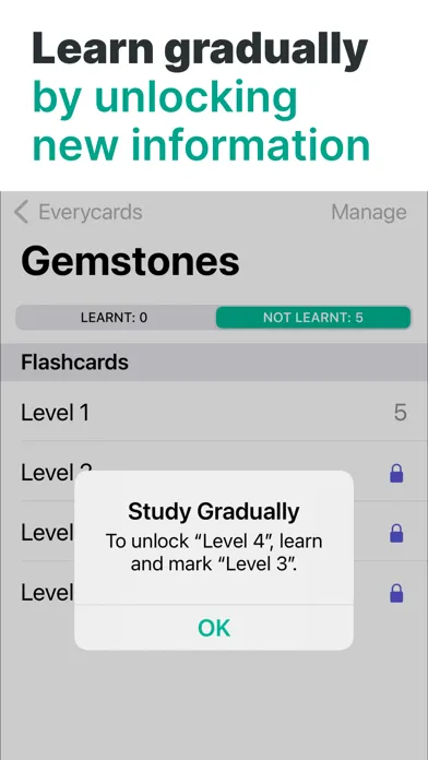 Screenshot di Everycards Flashcards Quizzes