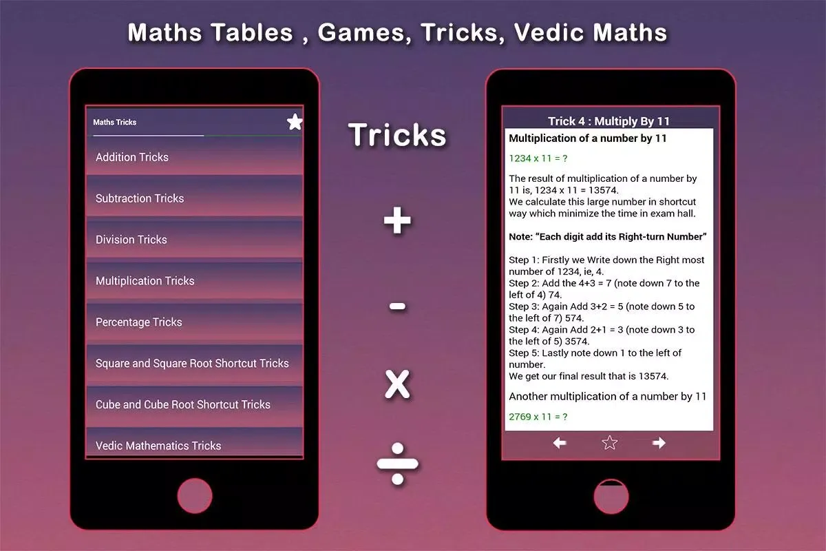 Capturas de pantalla de Maths Tables