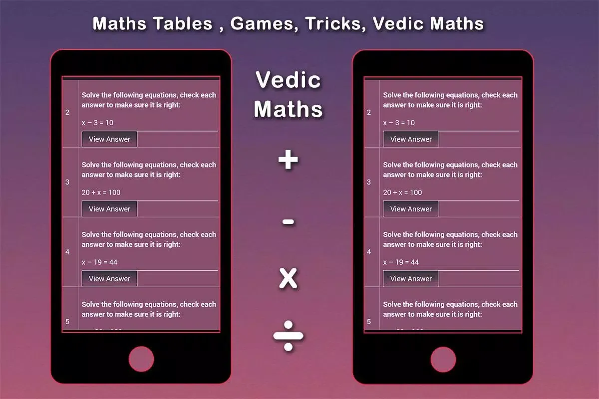 Capturas de pantalla de Maths Tables