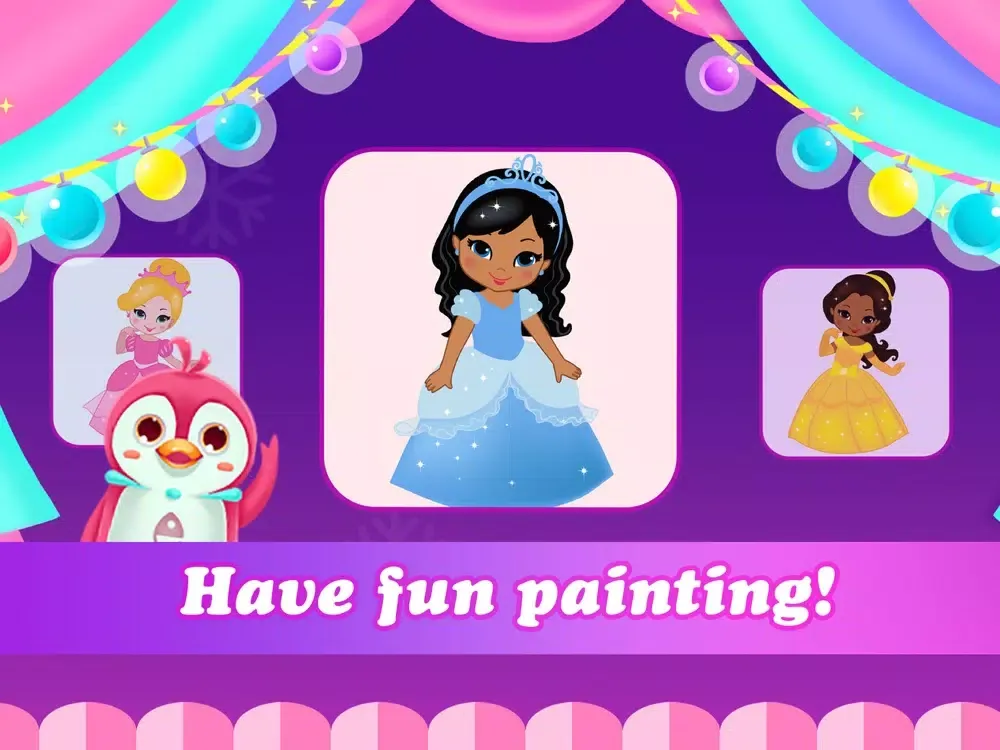 Ảnh chụp màn hình của Princess color book for Kids iPad 