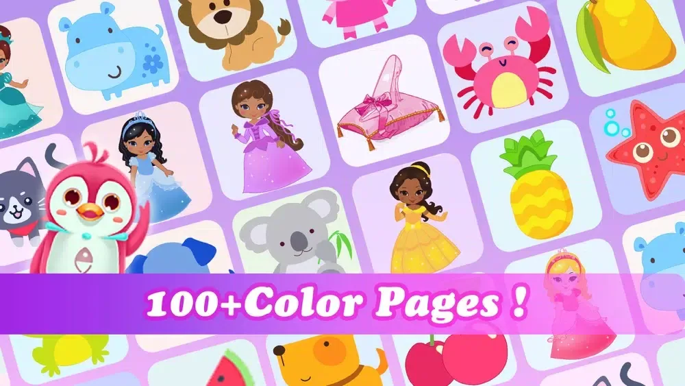 Ảnh chụp màn hình của Princess color book for Kids