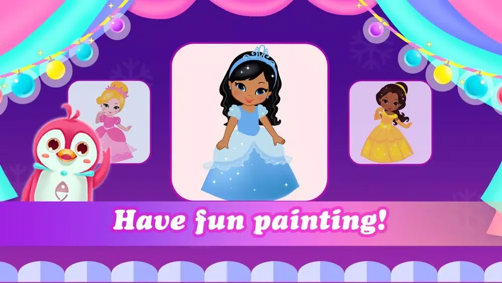 Ảnh chụp màn hình của Princess color book for Kids