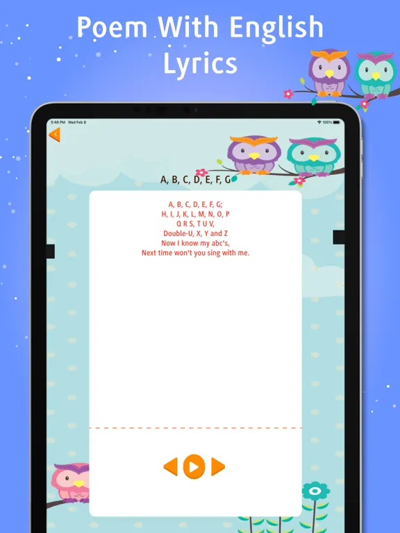 Kids Poem Rhymes iPad  Ekran Görüntüleri