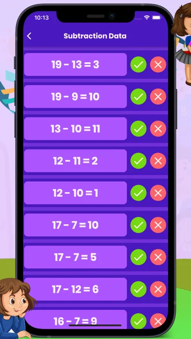 Tangkapan layar Kids True False Maths