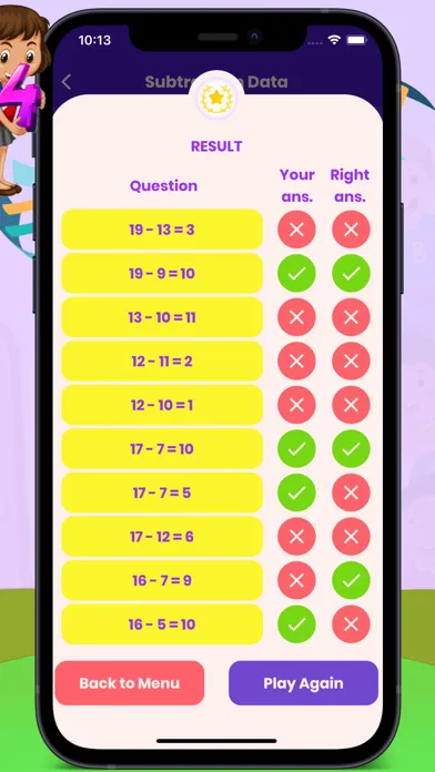 Tangkapan layar Kids True False Maths