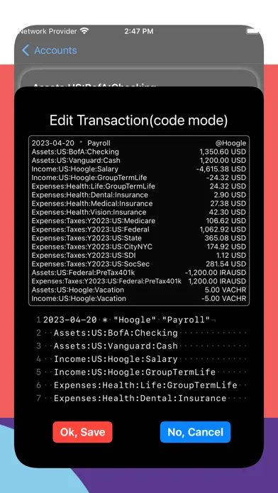 BeanWise - Beancount Screenshots