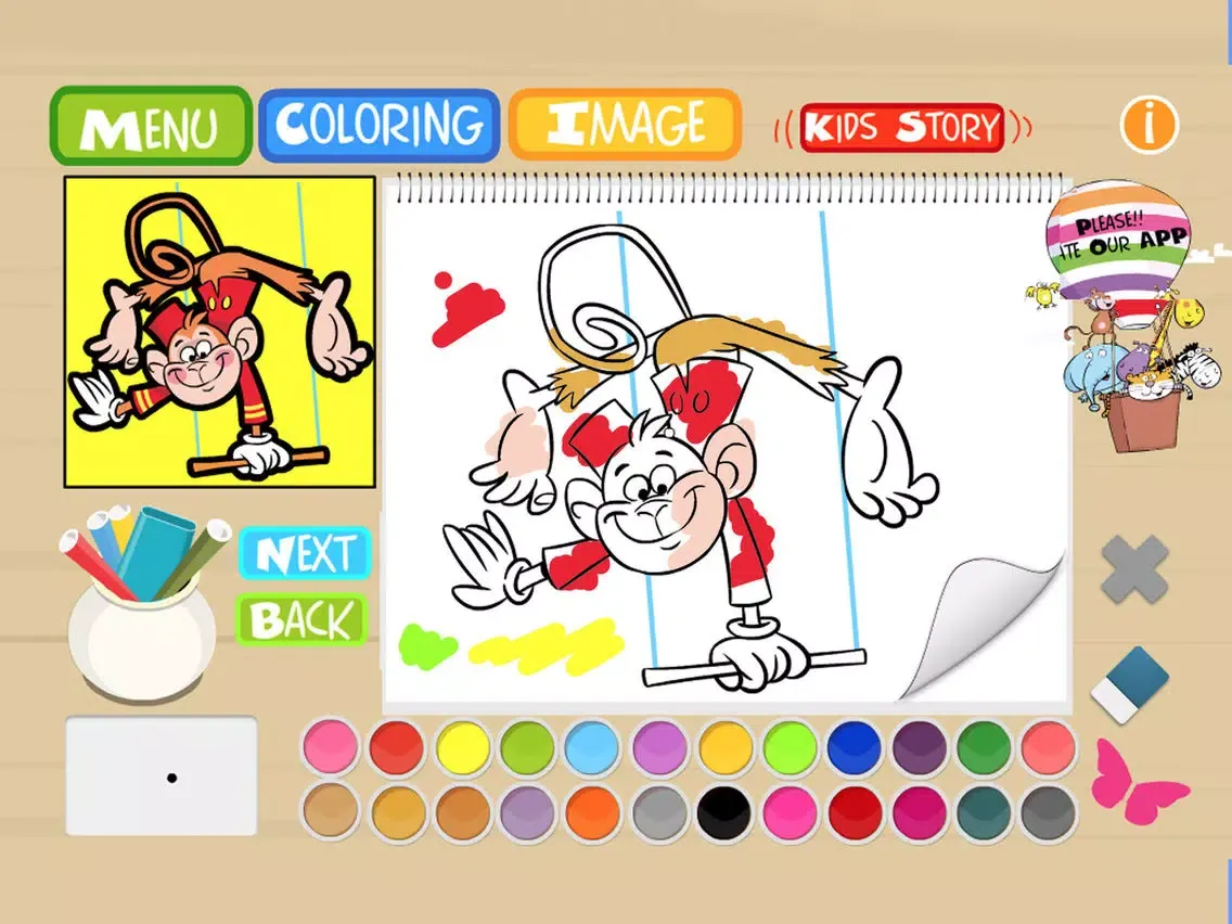 Tangkapan layar Kids Art Club Sesame Coloring Painting Book Studio iPad 