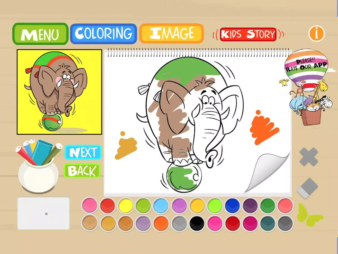 Tangkapan layar Kids Art Club Sesame Coloring Painting Book Studio iPad 