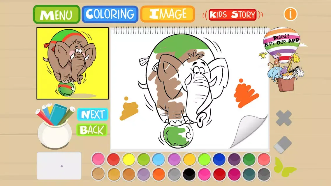 Tangkapan layar Kids Art Club Sesame Coloring Painting Book Studio