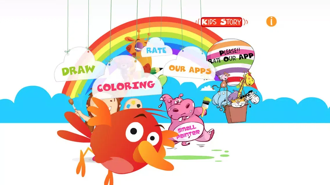 Tangkapan layar Kids Art Club Sesame Coloring Painting Book Studio