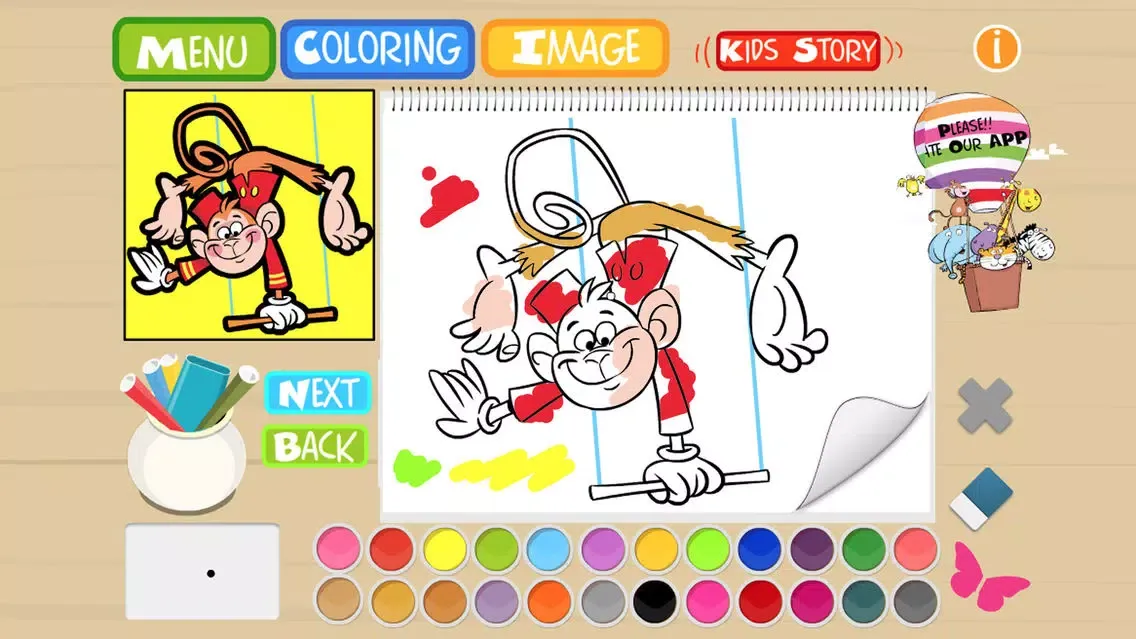 Tangkapan layar Kids Art Club Sesame Coloring Painting Book Studio