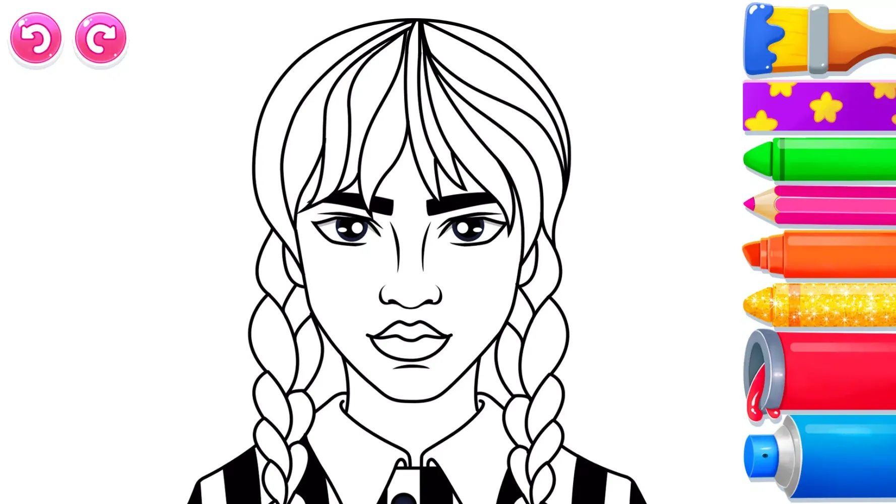 Kids Coloring Games for Girls Ekran Görüntüleri