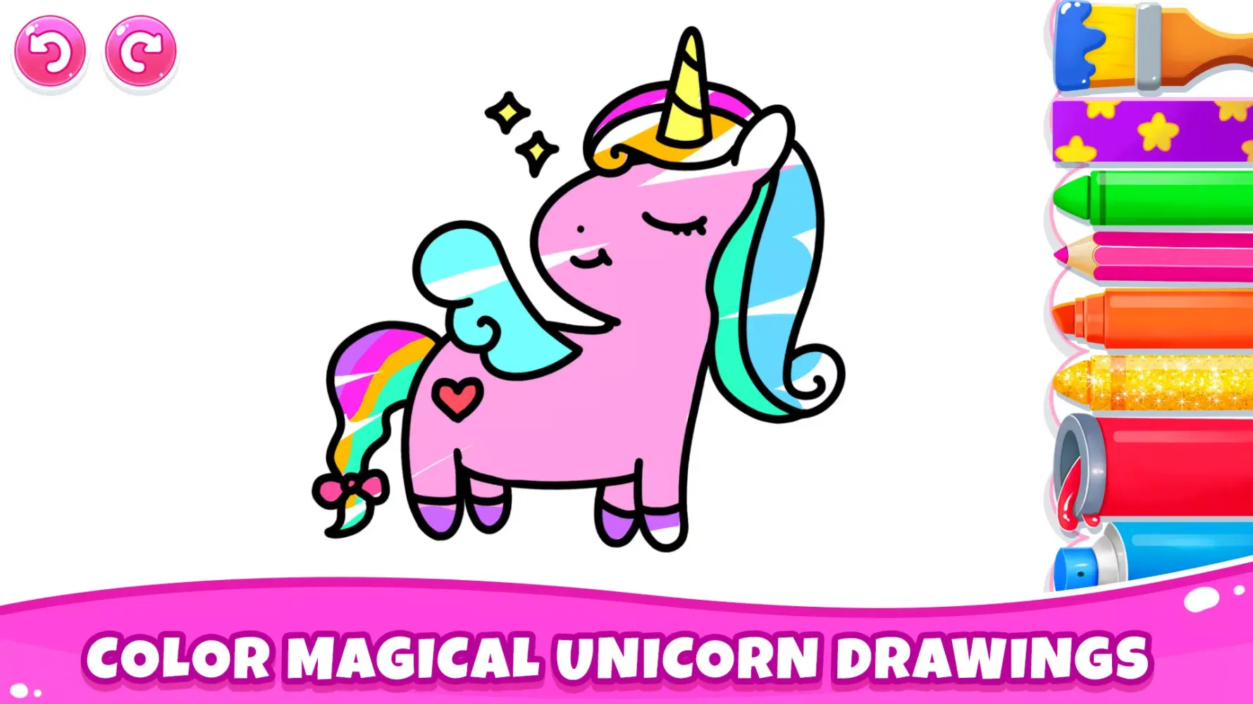 Kids Coloring Games for Girls Ekran Görüntüleri