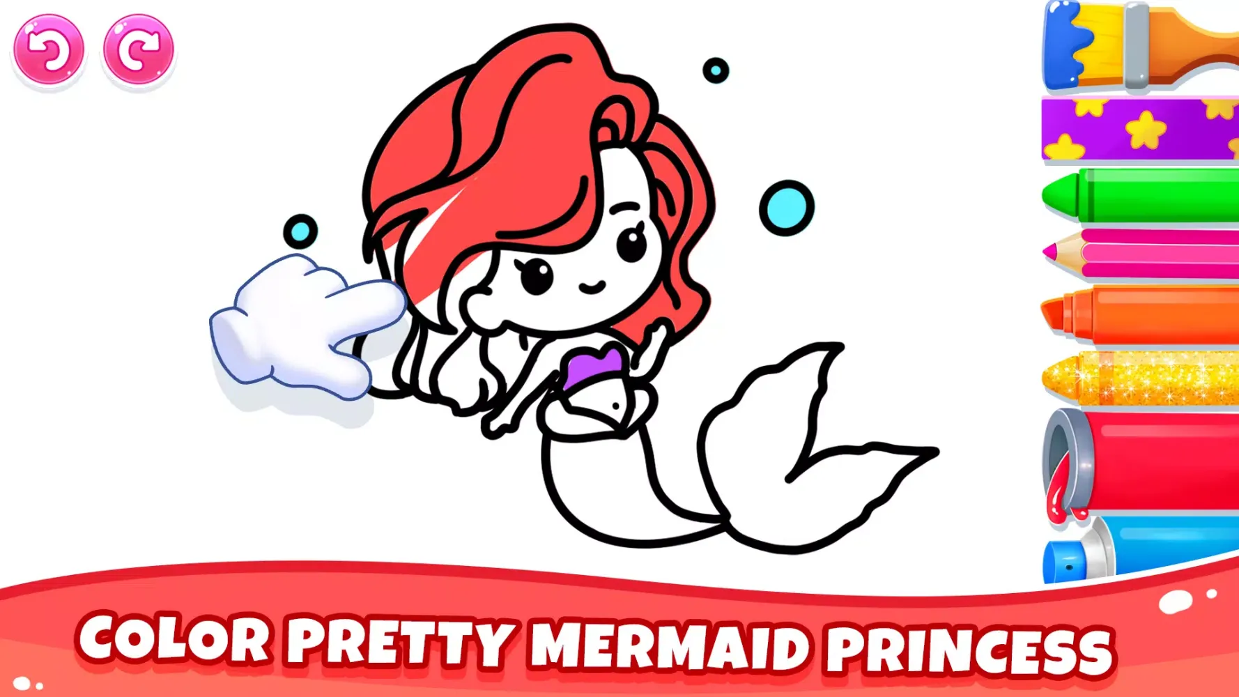 Kids Coloring Games for Girls Ekran Görüntüleri