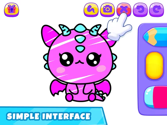 Tangkapan skrin Colouring & Drawing for Girls iPad 