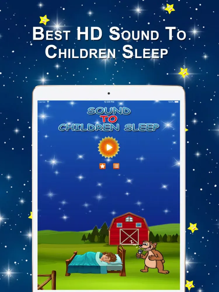 ภาพหน้าจอของ Sound to Children Sleep iPad 