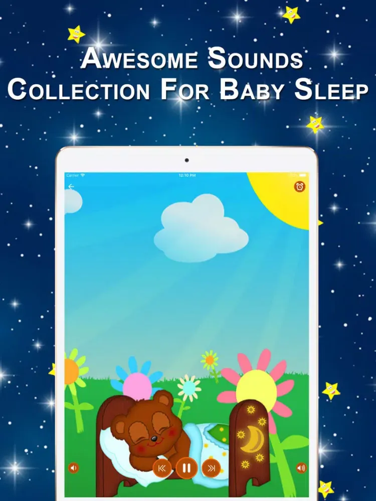 ภาพหน้าจอของ Sound to Children Sleep iPad 