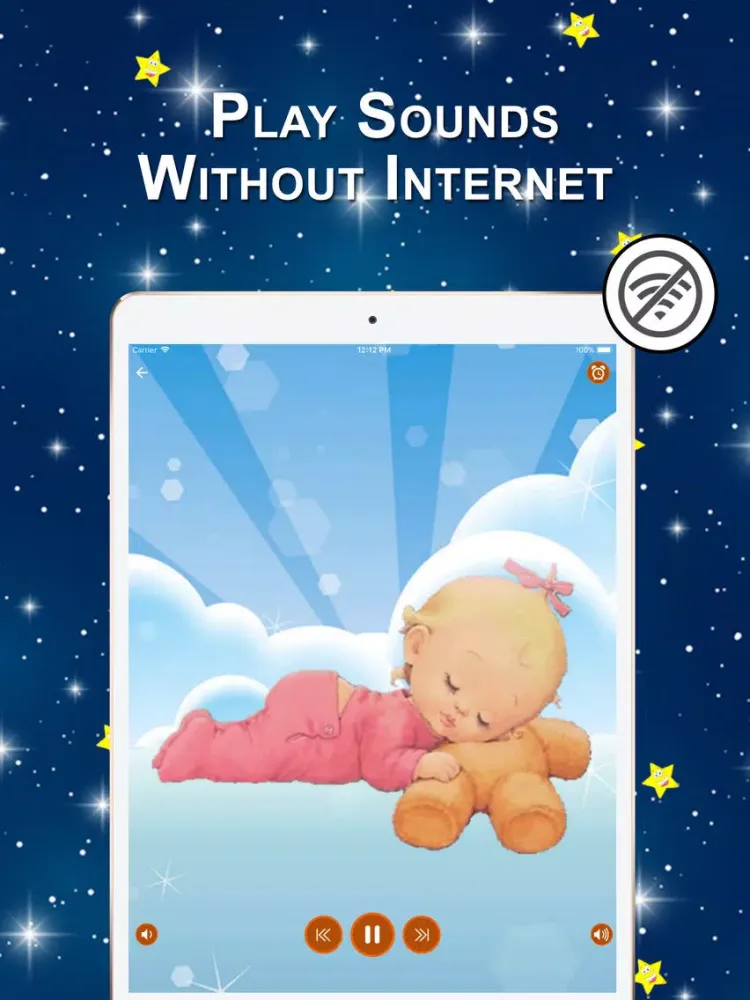 ภาพหน้าจอของ Sound to Children Sleep iPad 