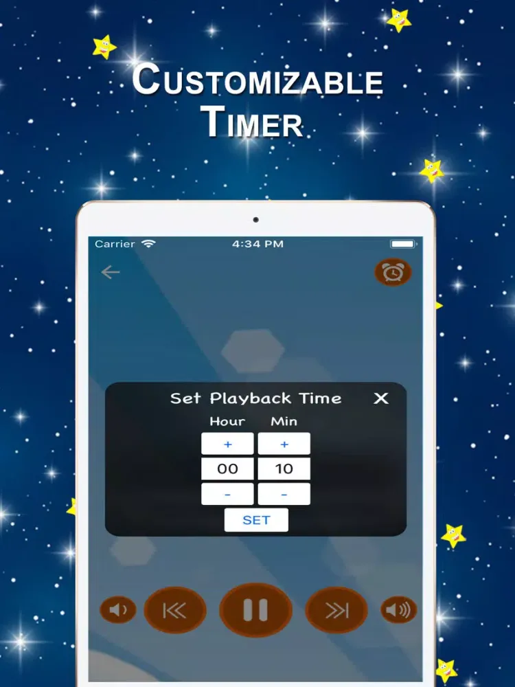 ภาพหน้าจอของ Sound to Children Sleep iPad 