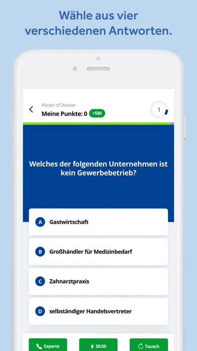 ภาพหน้าจอของ Wer wird Steuerfach-Experte?