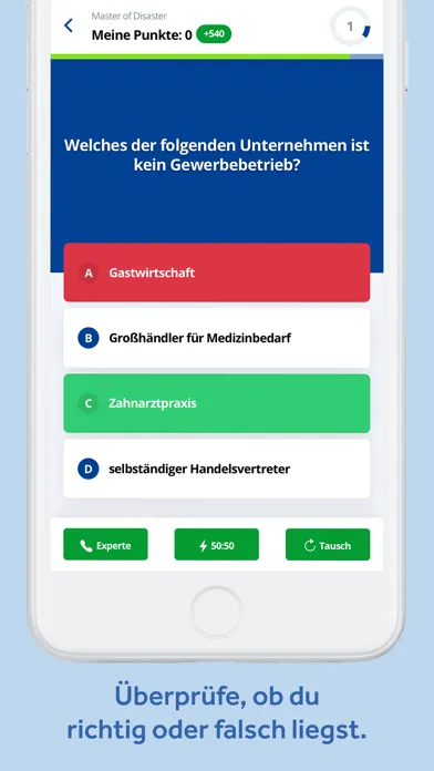 ภาพหน้าจอของ Wer wird Steuerfach-Experte?