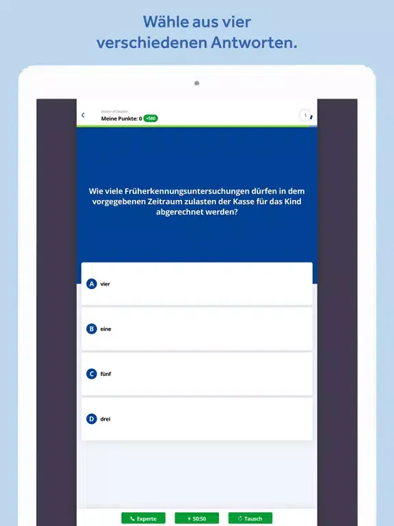 Zrzuty ekranu Wer wird ZFA-Abrechnungsprofi? iPad 