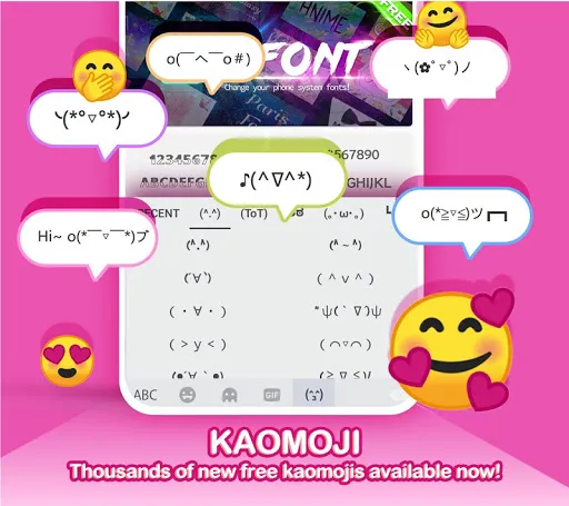 Kika Keyboard - Emoji, Fonts Screenshots