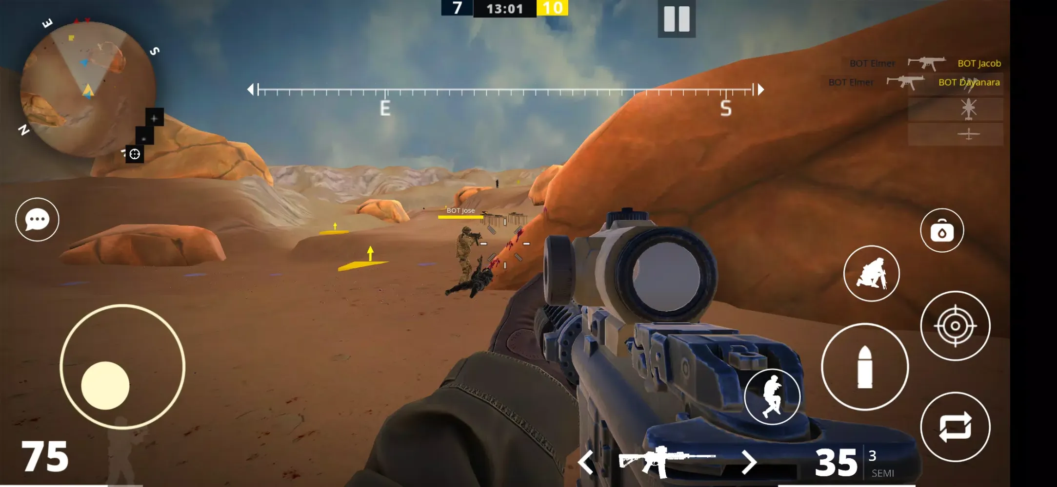 Tangkapan layar Brutal War Online 2