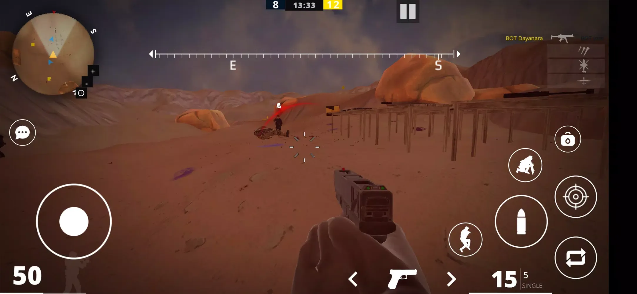 Tangkapan layar Brutal War Online 2