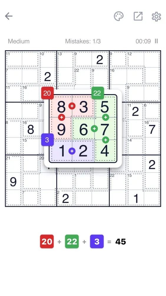 Killer Sudoku 스크린샷