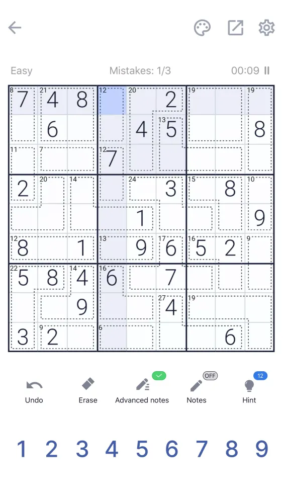 Killer Sudoku 스크린샷