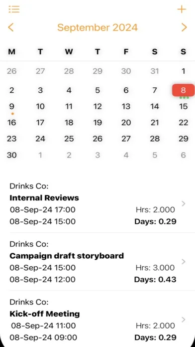 Time Logger Screenshots