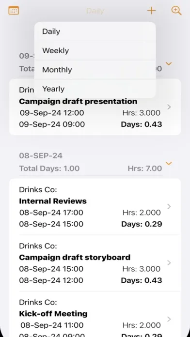 Time Logger Screenshots
