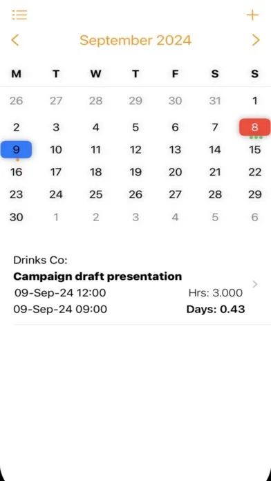 Time Logger Screenshots