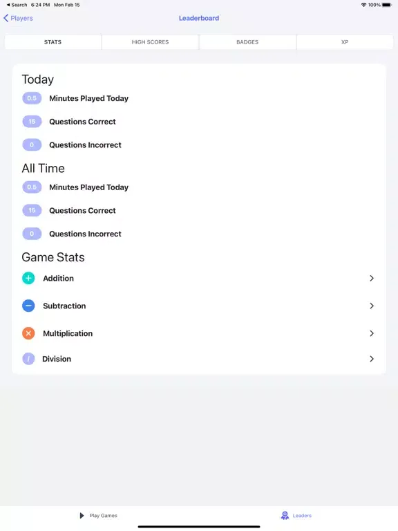 Manta Math iPad  Screenshots