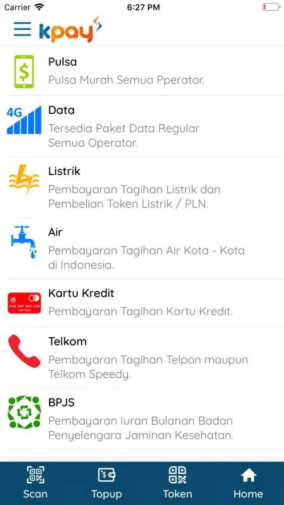 Zrzuty ekranu KPAY
