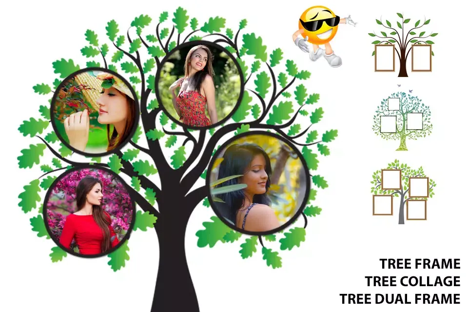 Tangkapan layar Tree Photo Frames & Collage
