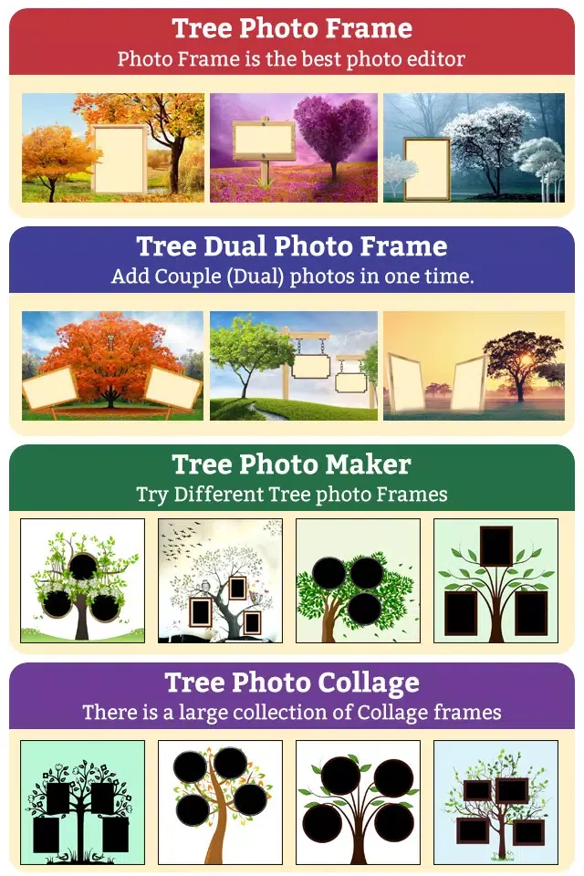 Tangkapan layar Tree Photo Frames & Collage