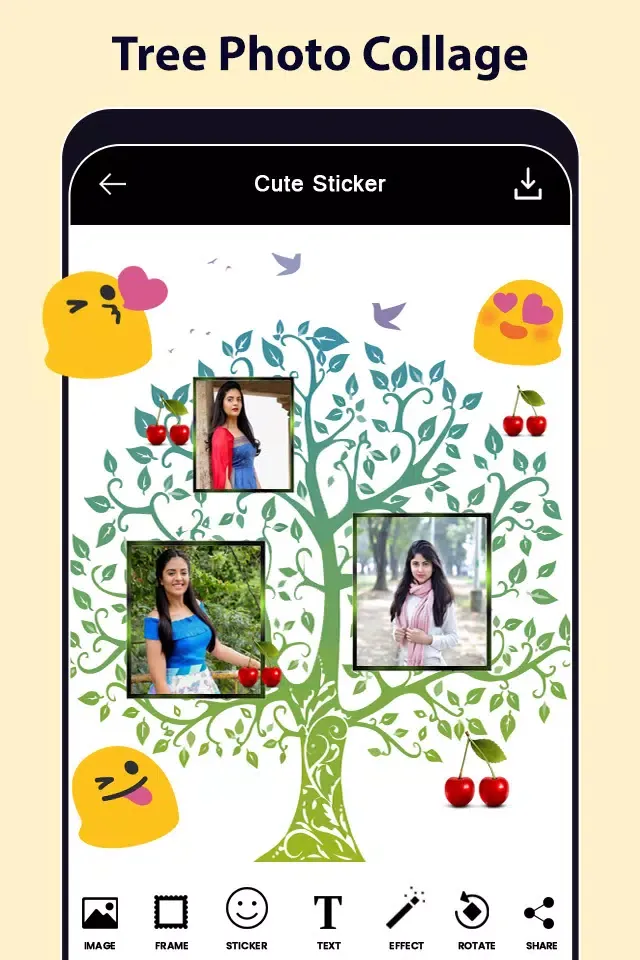 Tangkapan layar Tree Photo Frames & Collage