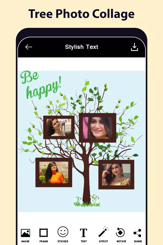 Tangkapan layar Tree Photo Frames & Collage