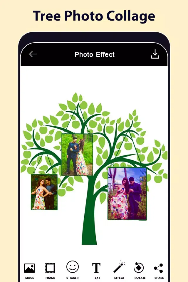 Tangkapan layar Tree Photo Frames & Collage