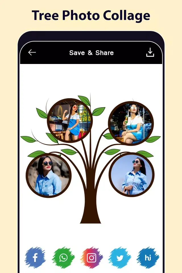 Tangkapan layar Tree Photo Frames & Collage