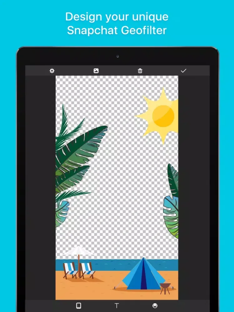 Zrzuty ekranu Geofilter Maker iPad 