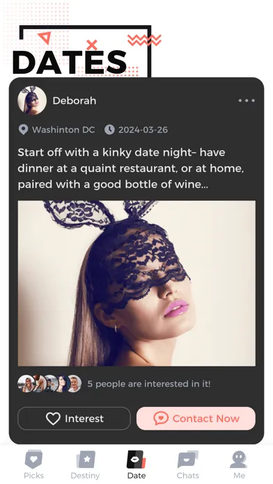 Zrzuty ekranu BDSM Dating & Hookup: KinkLife