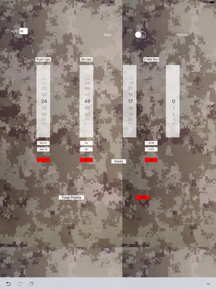 Скриншоты The APFT iPad 
