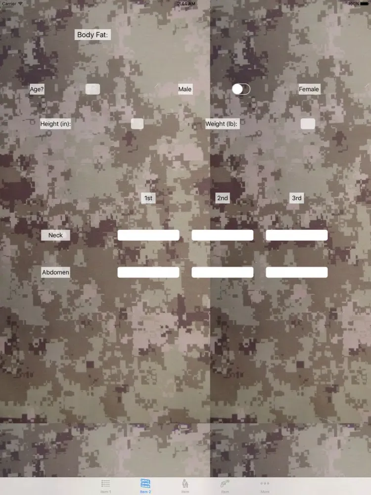 Скриншоты The APFT iPad 