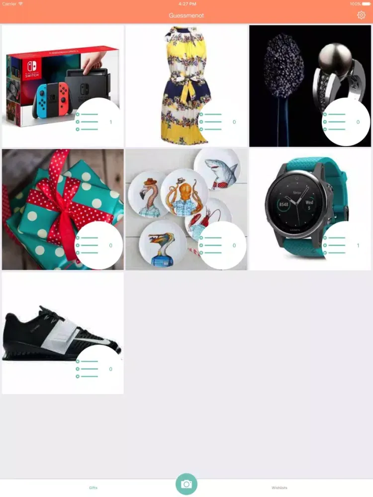 Tangkapan layar Guessmenot - gifting made easy iPad 